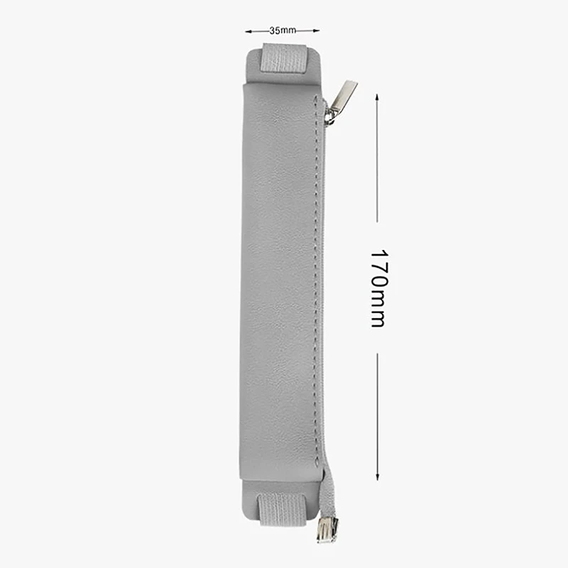 1pc Pu Leather Elastic Buckle Pencil Case Notebook Pen Bag Touch Screen Pen Cover