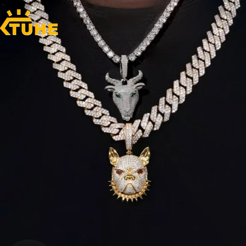 

THUE Brass Animal Pendant High Quality Baphomet Pendant The Sabbatic Goat Hip Hop Jewelry