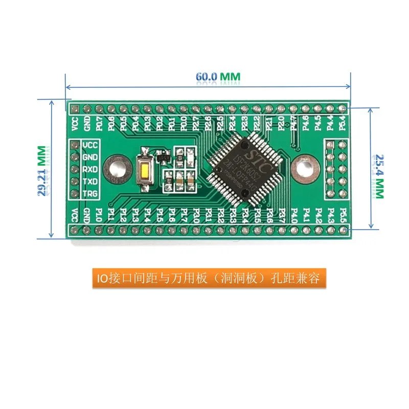 Stc15f2k60s2 mcu placa de sistema mínimo 51 desenvolvimento aprendizagem núcleo
