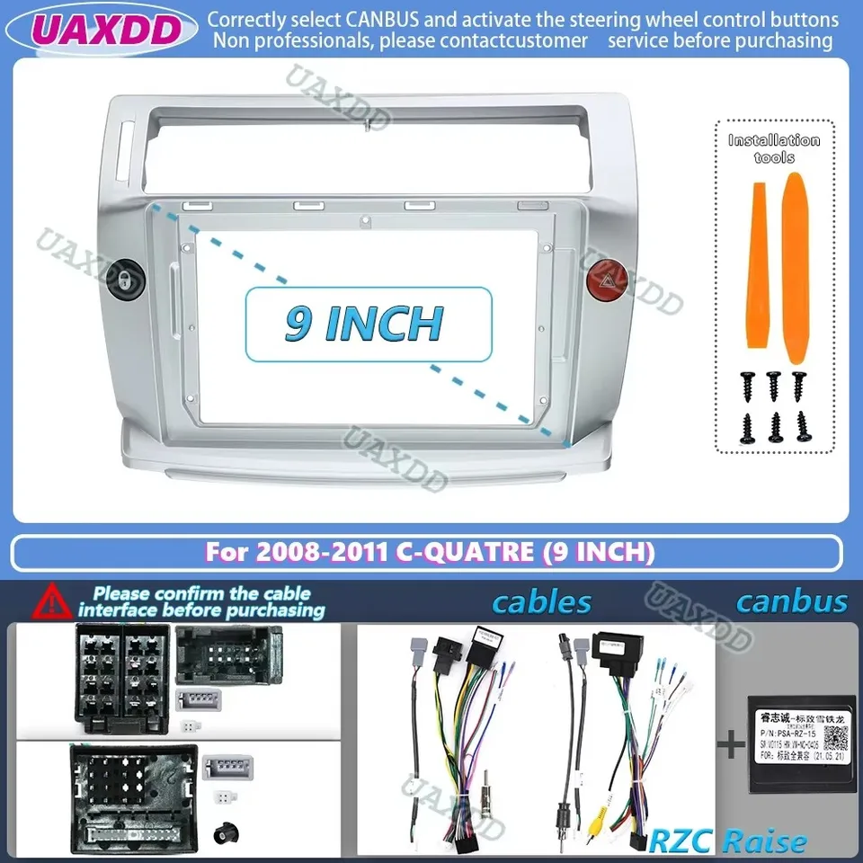 For 2008-2011 CITROEN C-QUATRE C4 C-TRIOMPHE 9INCH Car Android