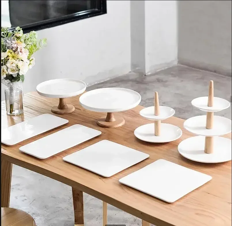 high-foot-ceramic-cake-tray-set-table-dessert-table-display-stand-cake-stand-birthday-snack-three-tier-tray-dessert-plate