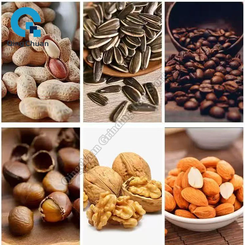 Máquina de castanha frita, plug-in elétrica, grãos diversos, sementes de melão, máquina de porca para fritar