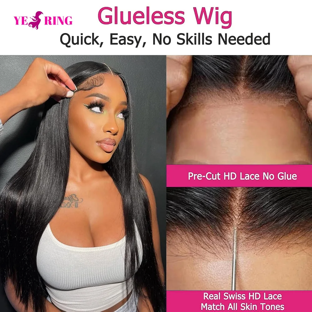 غلويليس شعر طبيعي مفرود الباروكات 6X4 HD الدانتيل الجبهة غلويليس الباروكات شعر الإنسان قبل قطعها 4X4 الدانتيل الشفاف خصلات الشعر المستعار الإنسان