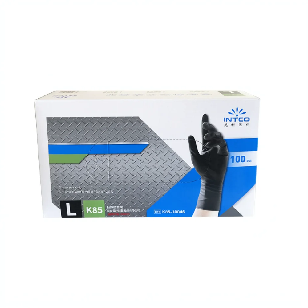 Disposable Nitrile Gloves For INTCO Durable Protective Rubber Mittens Food Grade Industrial Kitchen Mechanic Tattoo Salon Safety