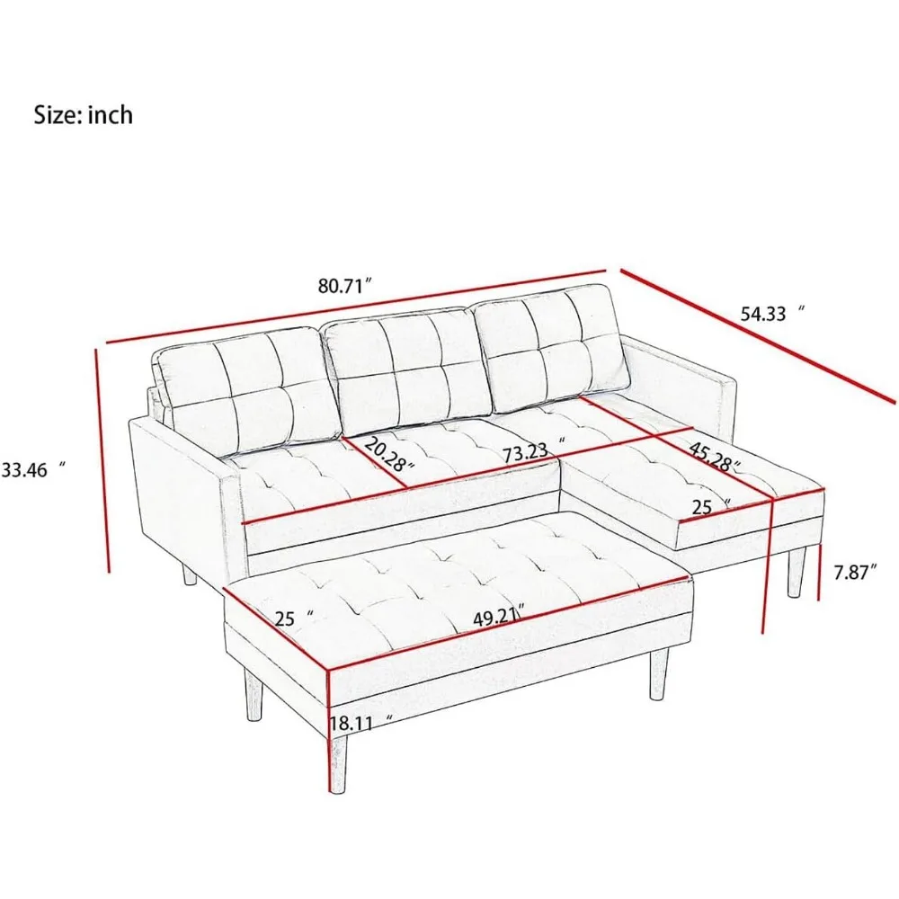 Convertible Sectional Sofa 81