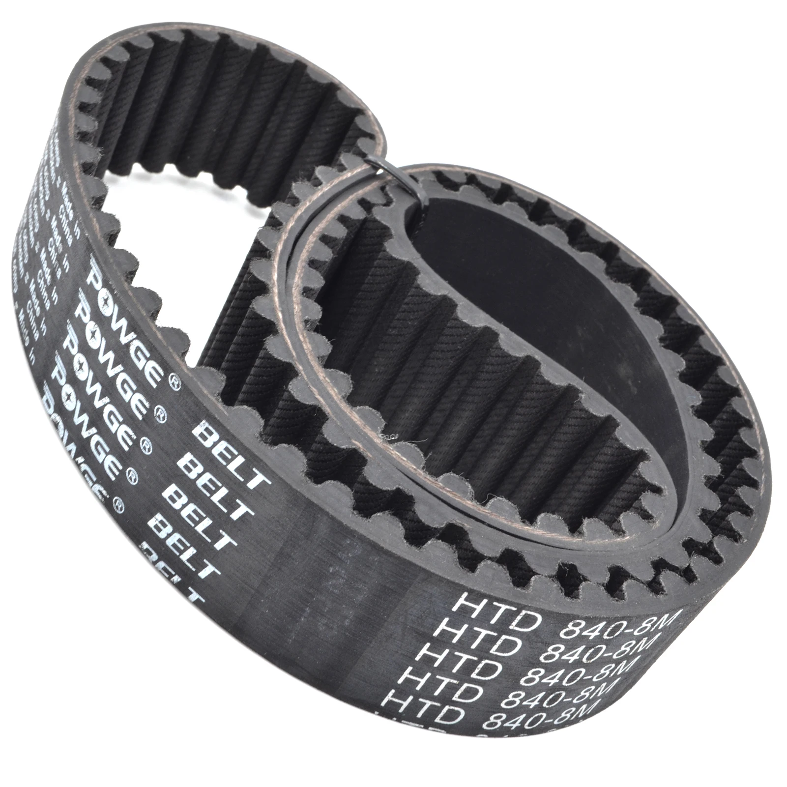 POWGE HTD 8M Timing belt Lp=728 736 744 752 760 768 776 784 792 800 808 816 824 832 840 848 Width 15-50mm Rubber HTD8M Belt Loop