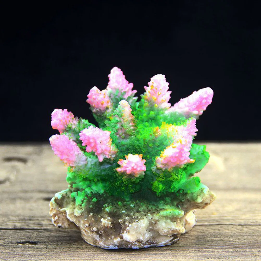 

1Pcs Simulated Coral Reef Resin Aquarium Ornament Lifelike Fish Tank Decor Natural Aquatic Plant Safe for Fresh Salt Water