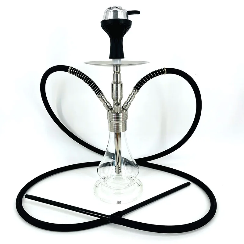 hookah, bar double tube four tube net red stainless steel