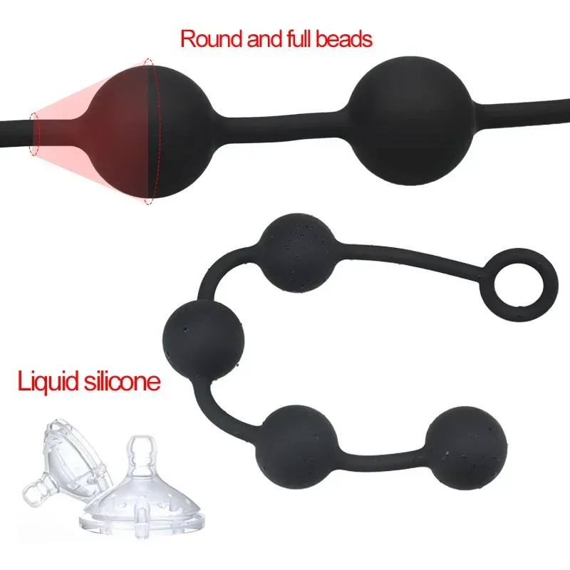 new anal plug buttplug silicone anal balls sex toys for adults erotic toy big butt plug anal beads plugs dilator but plug sextoy - Image 3