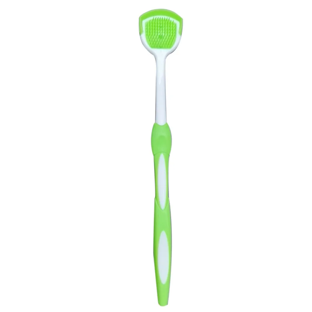 

High Quality Fresh Breath Oral Hygiene Tool Silicone Food Grade Tongue Scraper Tongue Scraper Cleaner Mouth Brush Tongue Brush