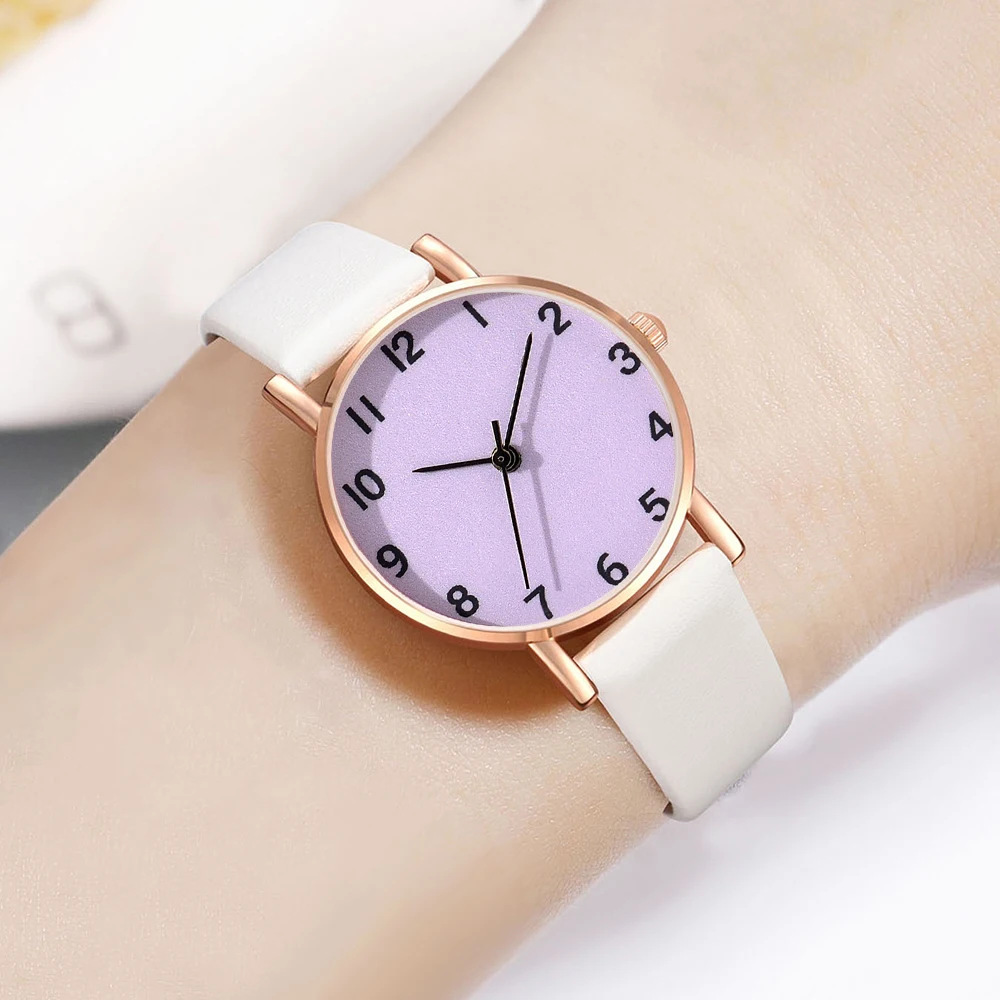 1Pcs White Fashionable Minimalist Watch Luxurious Couple Steel Strip Casual Quartz Watch Is The Perfect Gift For Her