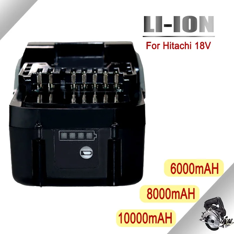 18v 6ah/8ah/10ah für Hitachi Li-Ionen-Ersatz batterie bsl1820 bsl1830b bsl1840 bsl1850 bsl1860b Elektro werkzeug batterie