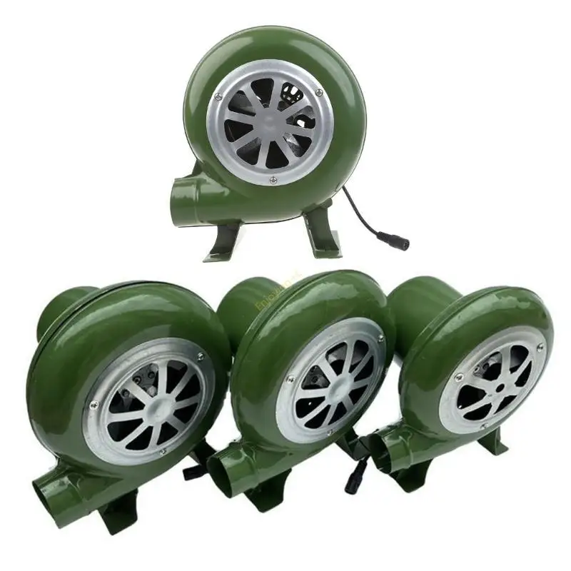 

Outdoor Cooking BBQ Fan Air Blower For Barbecue Bellows Hand Crank Tool Camping Handheld Cooking Fan
