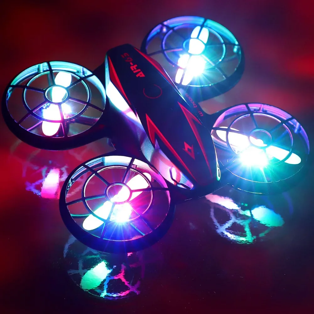 Mini RC Drone Airplane Helicopter UFO Infraed Remote Control Light Aircraft Electronic Model Quadcopter Drone Kids Toys Gift