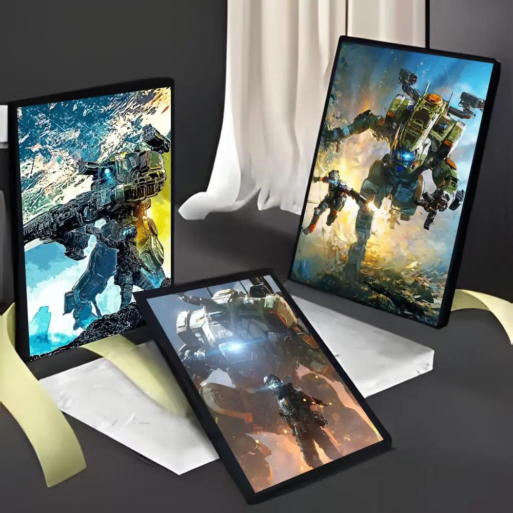 Hot Mecha American Video Game T-Titanfall Poster American Film Mural Home Childrens Room Wall Decor Print