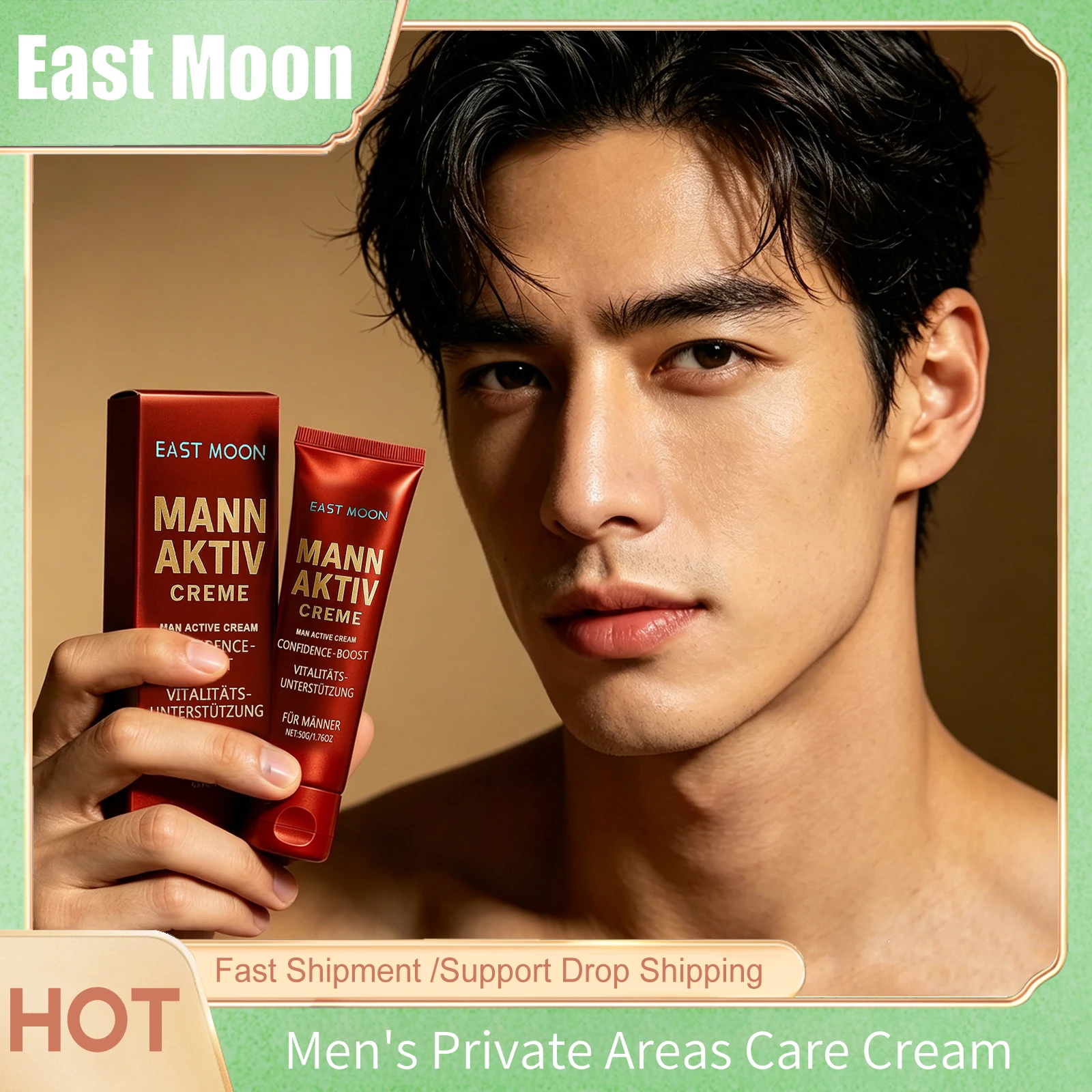 East Moon Vitamin Male Private Area Care Cream Remove Odor Increasing Enlargement Safe Big Size Penis Nourishing Creams For Mans