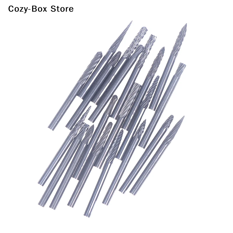 [ZY]Tungsten Carbide Rotary File Hard Alloy Rotary Bur Drill Bit 3mm Shank Engraving Cutter Grinding Head For Metal And Plastic