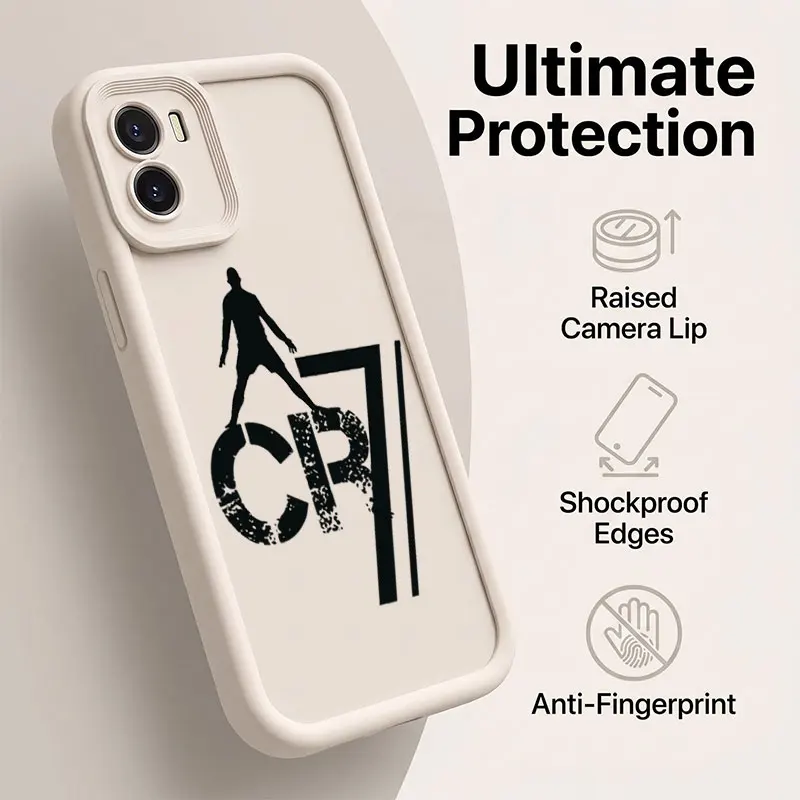 Football Star CR7 R-Ronaldo Phone Case For Vivo iQOO Z9s V30E V30 Lite V50 V60 V70 Y04 Y05 Y38 Y39 Y55 Y58 Y75 Y200 Y300 Y400