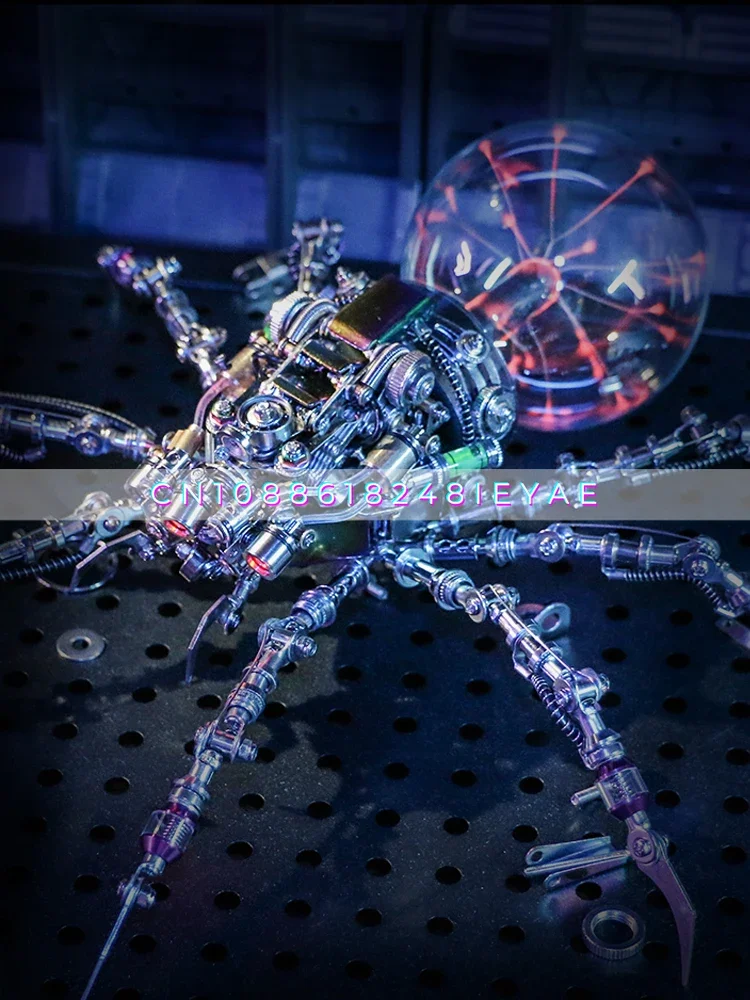 Mechanical Party Spider Queen Tide Play Mecha Mechanical 3d Metal Model Birthday Gift Plasma Electrostatic Ball Ornament