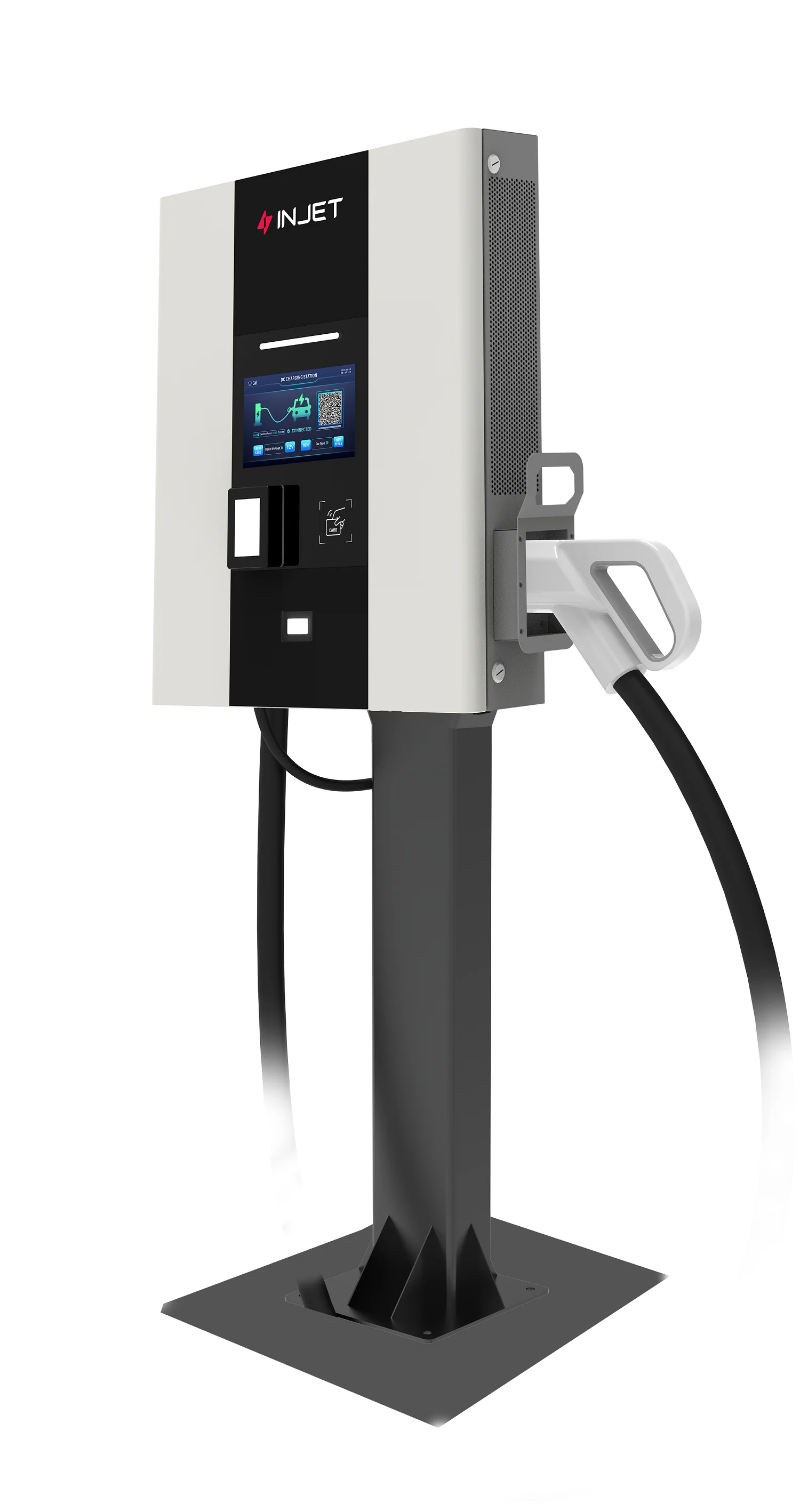 OCPP1.6J Fully Function 20KW 30KW 40KW CCS Smart EV Charging Station RFID Fast Charger APP EV DC Floor Mounted Charger Station