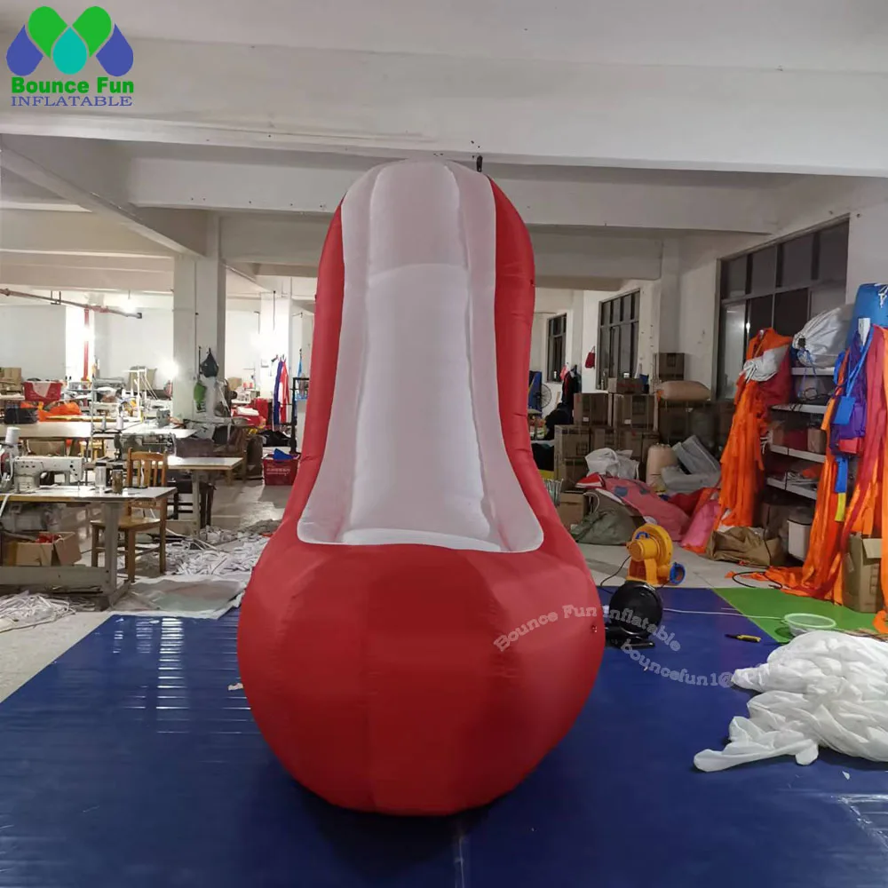 2025年新作カスタマイズ広告レッドジャイアントインフレータブルハイヒールシューズナイトクラブレディースパーティーデコレーション用