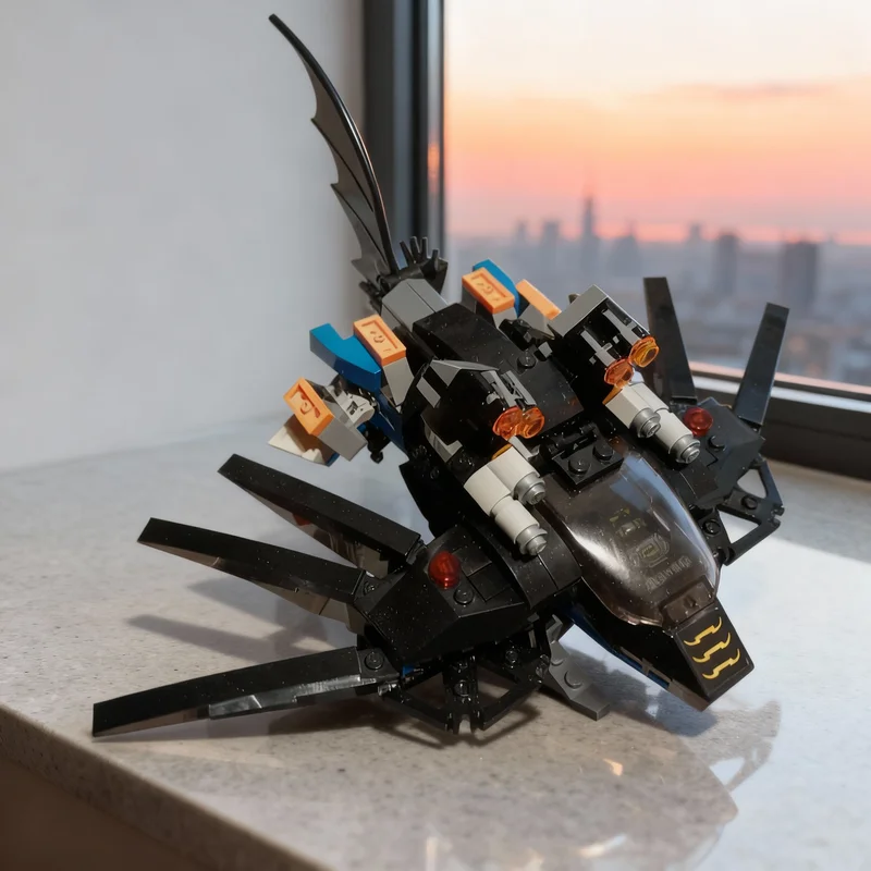 

167pcs MOC The Bat Vector Super Heroes DCD Batmansed Model Building Blocks DIY Gift Creative Collectible Display Decor Premium