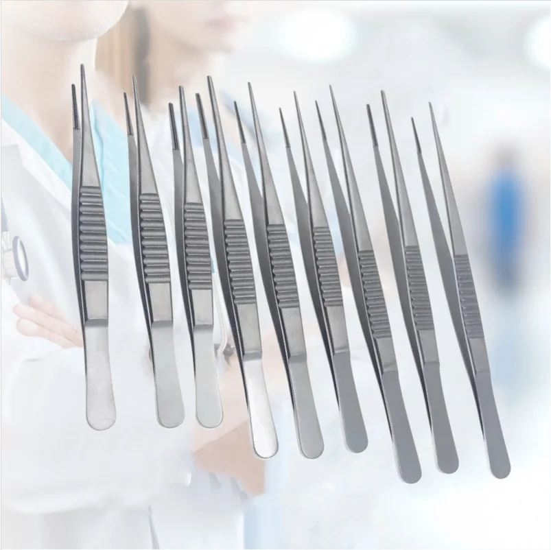 VKTIMALL Vascula Forceps Cardiac Dissecting Forceps Stainless Steel Microsurgical Instruments Atraumatic Tips