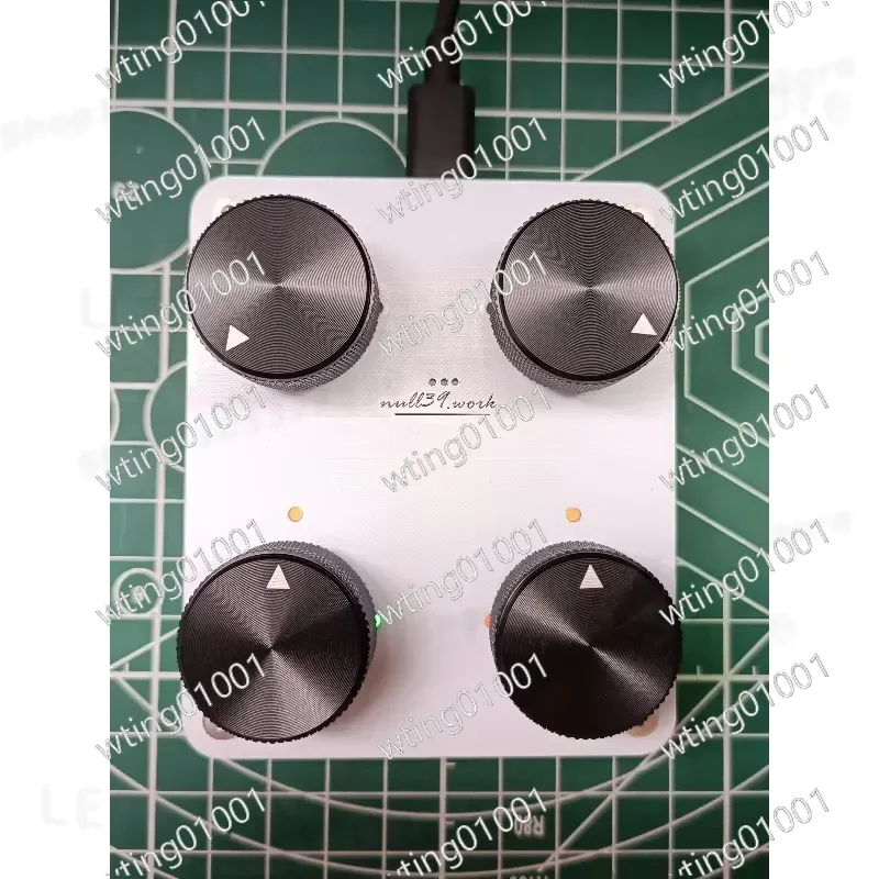 for Customizing CC Data Volume with 4 Rotary Encoders USB C Port Music Host App Compatible MIDI Control Device