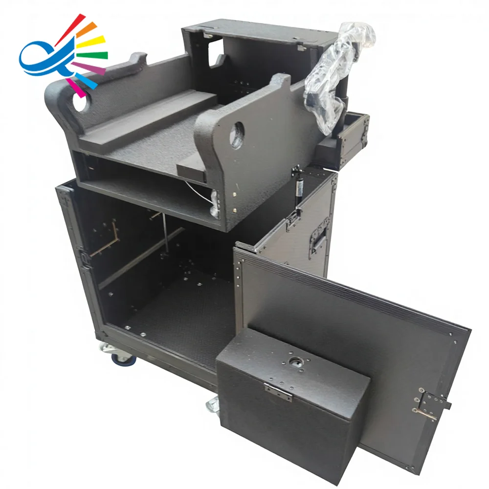 High Quality Hydraulic Lifting System  DM7 COMPACT Mixer Flip Flight Case With 2U Space Underneath