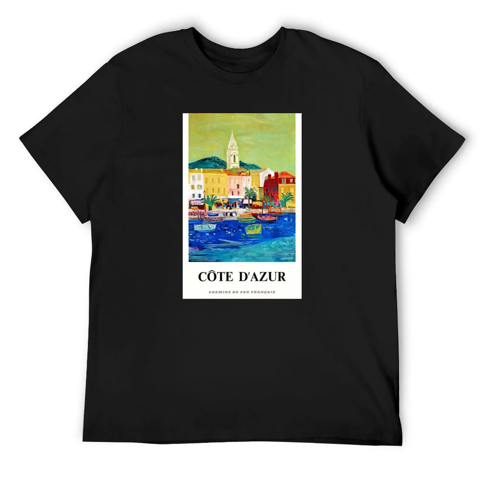 

france Chemins de Fer Franais, Cte d'Azur Roger BEZOMBES 1966 T-Shirt graphic tee shirt Men's cotton t-shirt