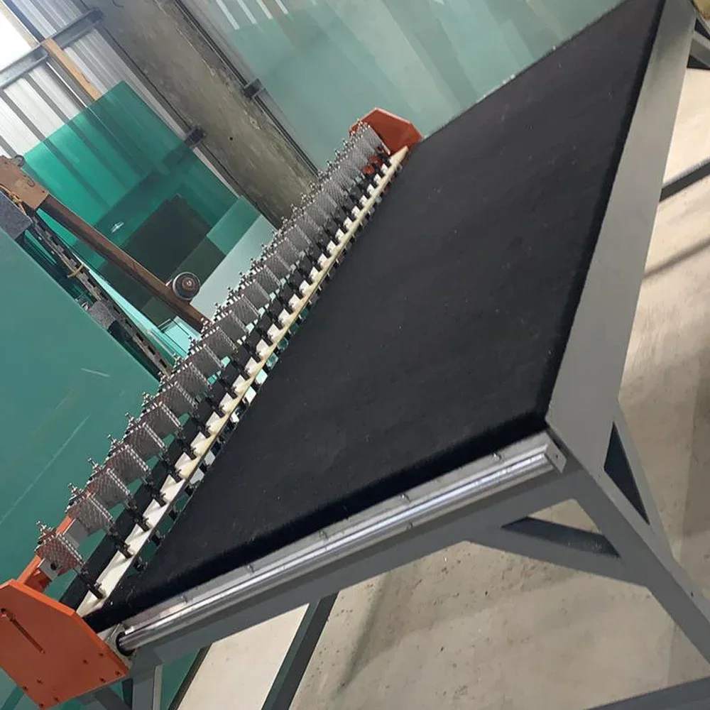 半自動ガラス切断機,テーブル交換,カッティングヘッド,カッティングボックス