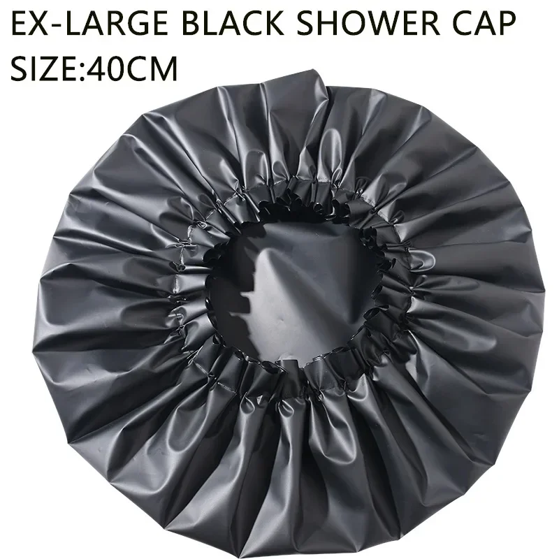EVA Color Large Waterproof Shower Cap for Black Race Women Afro Explosive Hair Dreadlocks Shower Dry Hair Bonnet Wig Protector