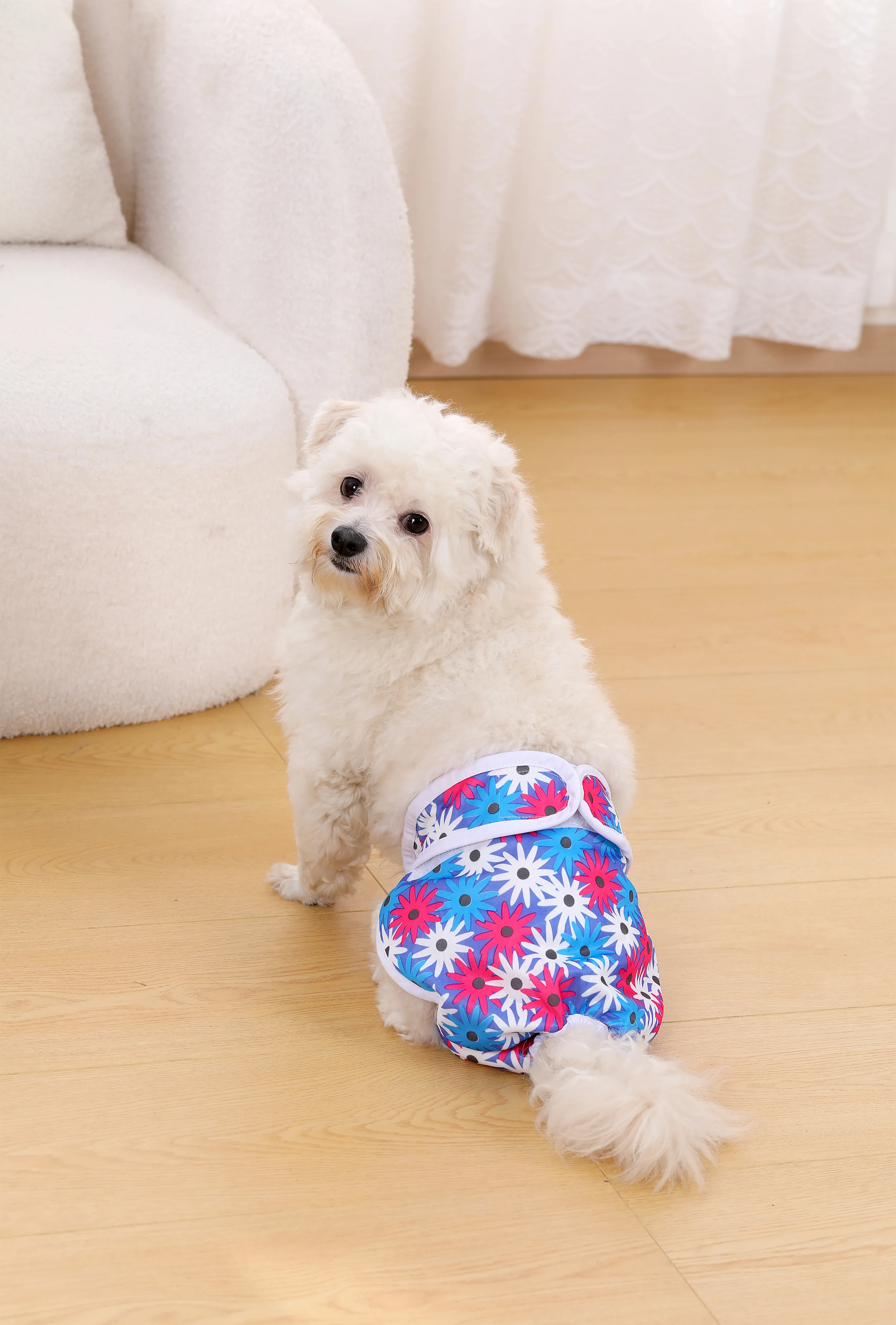 Reusable Female Dog Diapers For Small Big Dogs Washable Adjustable Puppy Nappies Physiological Pant Pet Menstrual Period Panties