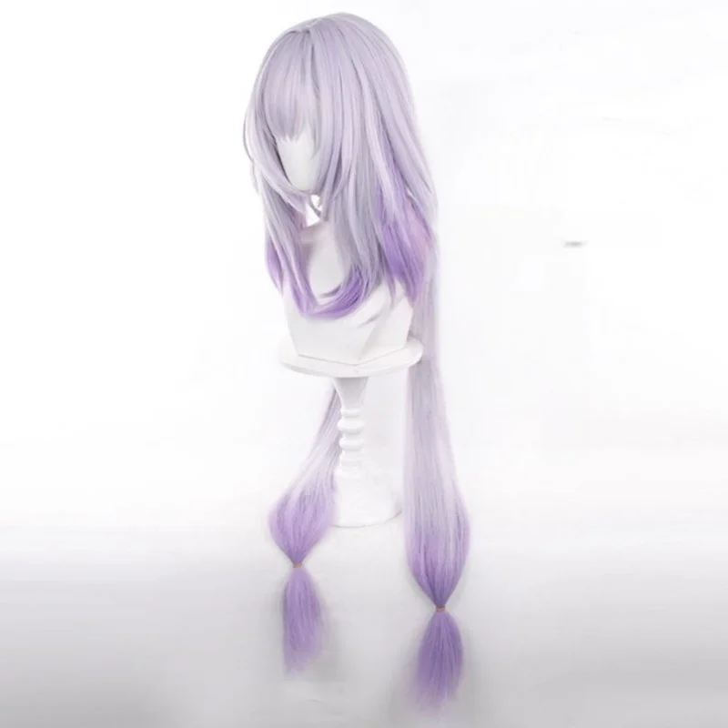HSR Honkai Star Rail Castorice Cosplay perruque longues queues de cheval violet clair dégradé perruque Cosplay Anime résistant à la chaleur perruques synthétiques