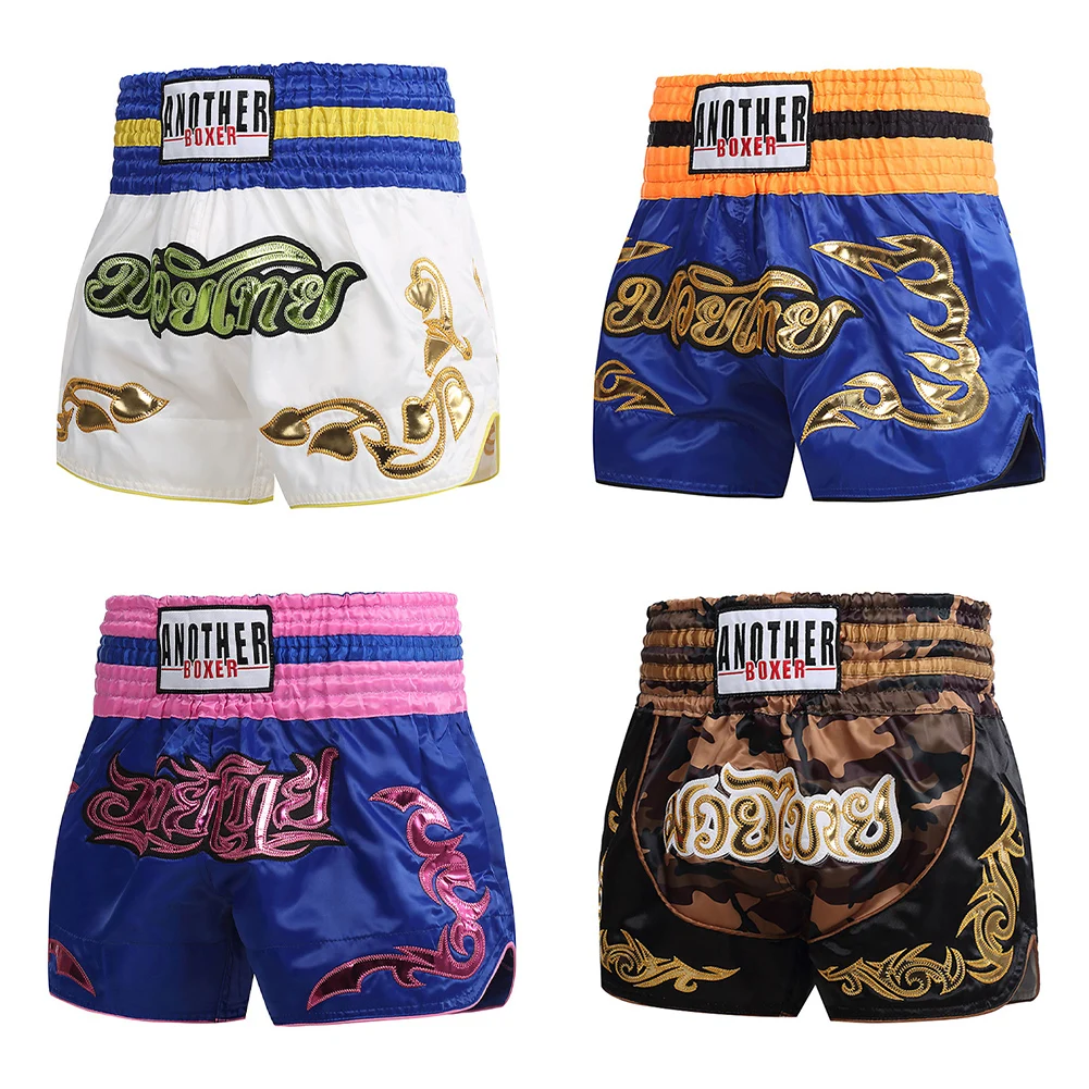 1pc Boxing Short Unisex Boxing Shorts MMA Muay Thai Training Trunks Fitness Shorts For Adults Breathable Boxing Shorts