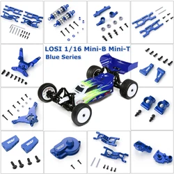 Dla Losi 1/16 Mini-B Mini-T Przednie tylne dolne ramię zawieszenia Zestaw wahaczy zwrotnicy ze stopu aluminium RC Część samochodowa