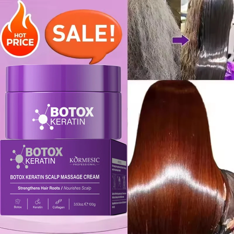 Mascarilla mágica para el cabello con queratina, 100g, 7 segundos, reparación de cabello dañado y rizado, suave, brillante, nutrición, hidratación profunda, nutritivo