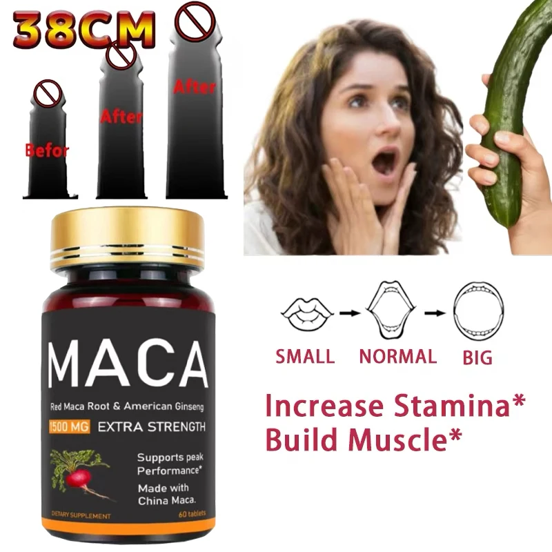 

Organic Maca Tablets Support Reproductive Health Natural Energizer-36000MG