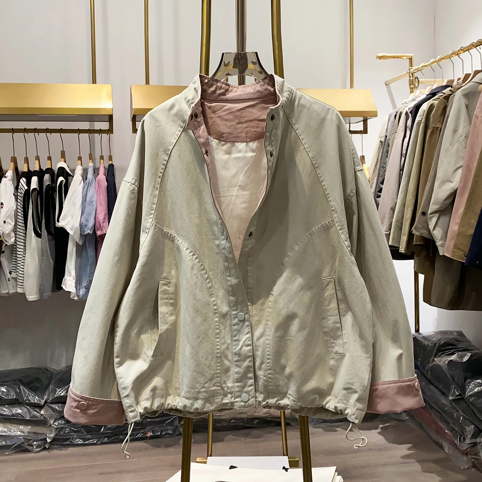 2025 Primavera e autunno nuova giacca da donna pendolarismo abiti da lavoro larghi