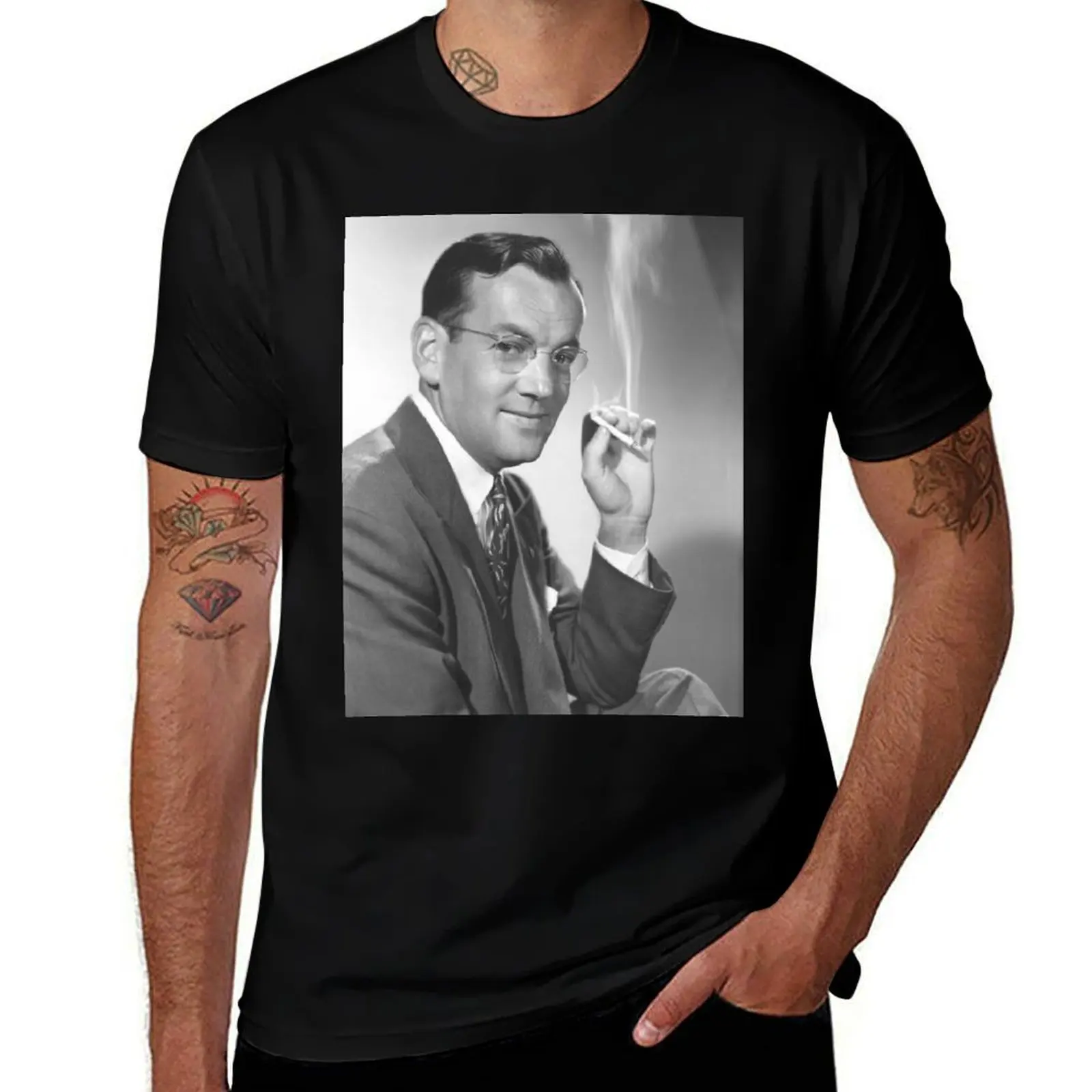 Glenn Miller B&W pic circa 1942 T-Shirt t shirt man cotton t shirts cotton 100% mens graphic t shirts T-Shirt