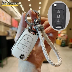 TPU Car Key Case Cover For KIA Sportage Rio 3 Soul Optima Ceed Pro K5 K2 Pride For Hyundai i20 i30 ix20 ix25 ix35 Elantra Accent