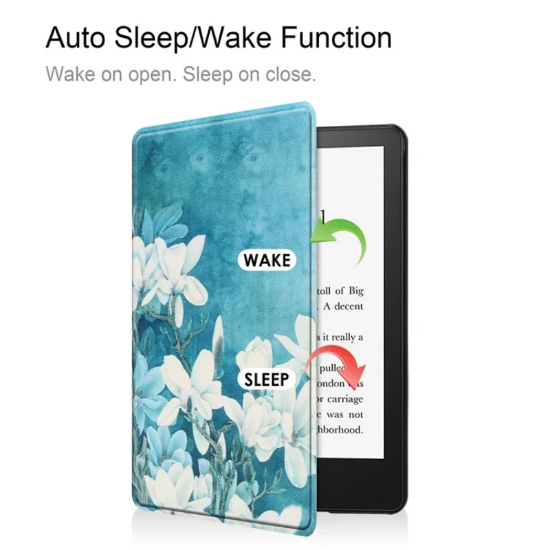 For Kindle 11th Generation Case 2024 2022 6'' C2V2L3 RS23CV Wake/Sleep Cover Protective PU Leather Cover Ebook Accessories Funda