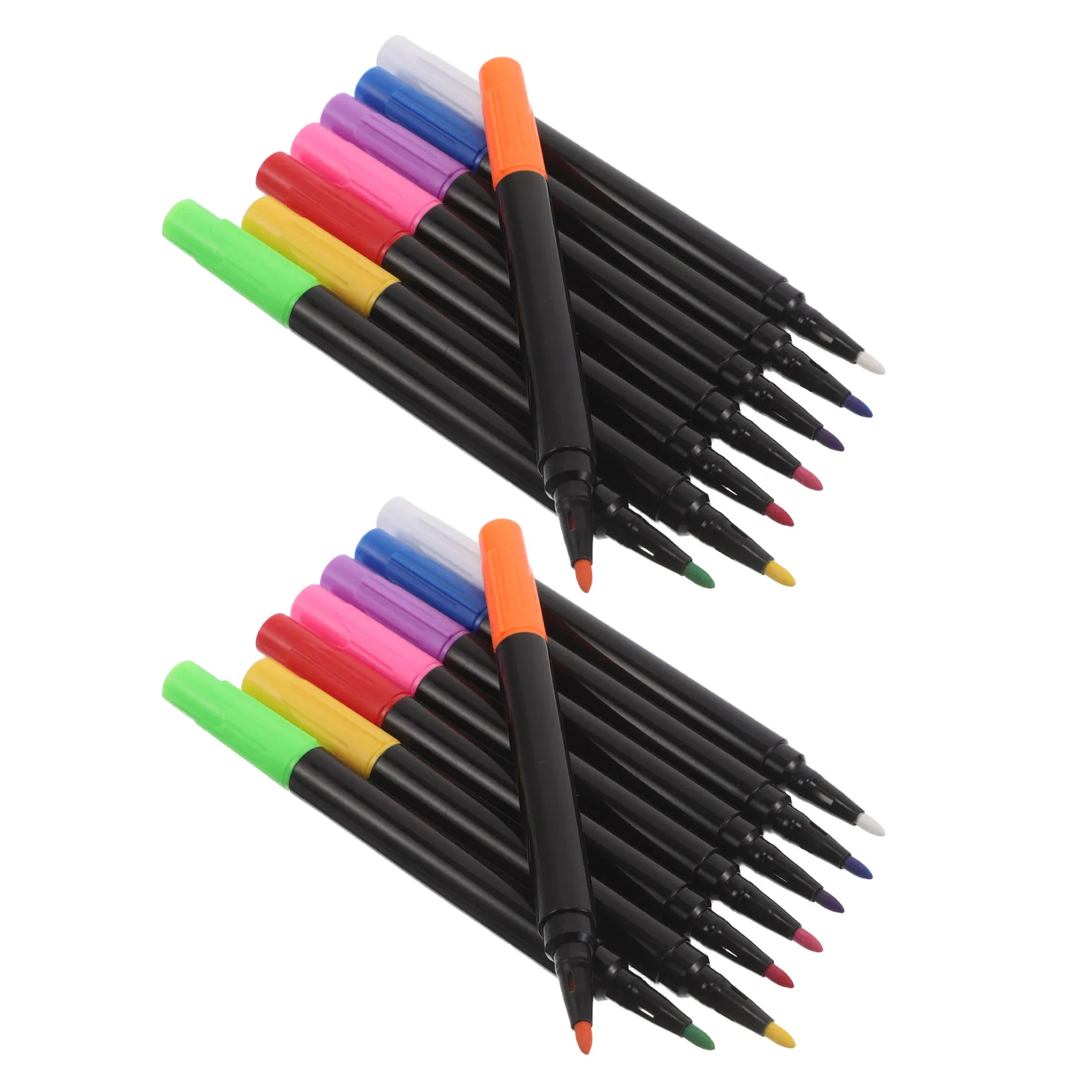 

16Pcs Water-Soluble Whiteboard Markers Neon Fluorescent Dry Erase Pens for Glass Acrylic Boards Classroom Office Blackboards