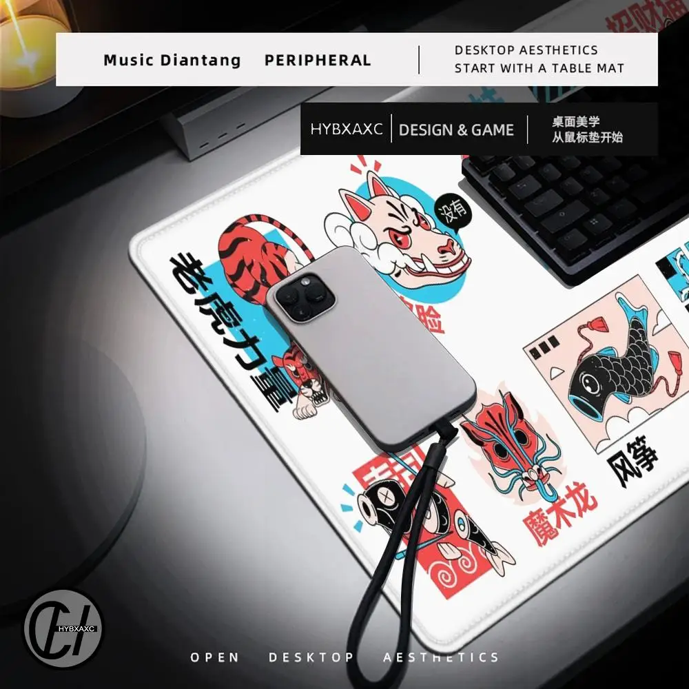 Sushi Desktop Accessories Computer Desk Mat Keyboard Gaming Room Decoration Mouse Pad Large PC Gamer Cabinet Games HYBXAXC Mats