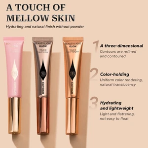 كريم برونزر كونتور أحمر الخدود ، هايلايتر عصا الجمال ، عصا أحمر الخدود السائلة ، قلم مكياج مع وسادة ، مستحضرات تجميل طويلة الأمد أعلى 6 ولاعة Vospic مبيعات - رقم 4