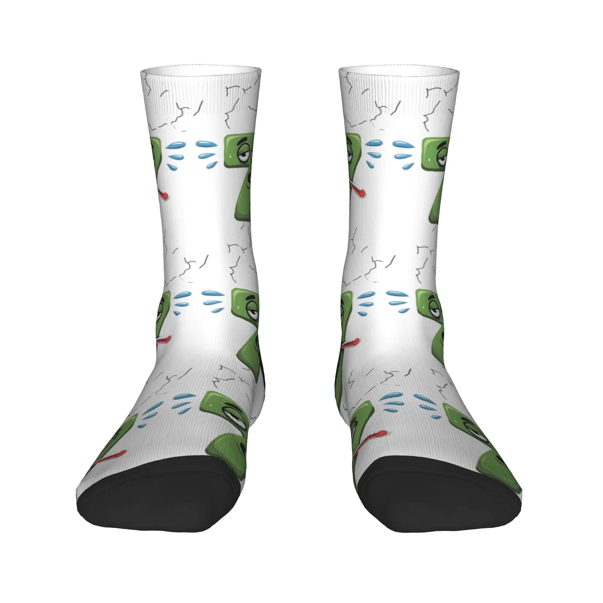 مضحك 67 مريض سبعة ميمي جوارب الرجال الجوارب الدافئة لينة Vintage الجوارب الخريف الدراجات مكافحة العرق الجرافيك الجوارب هدية عيد ميلاد