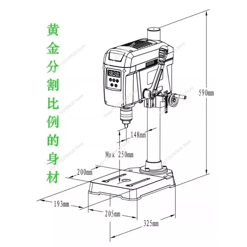 220v Industrial Grade Drilling Milling Micro Bench Drill Bench Drilling Machine