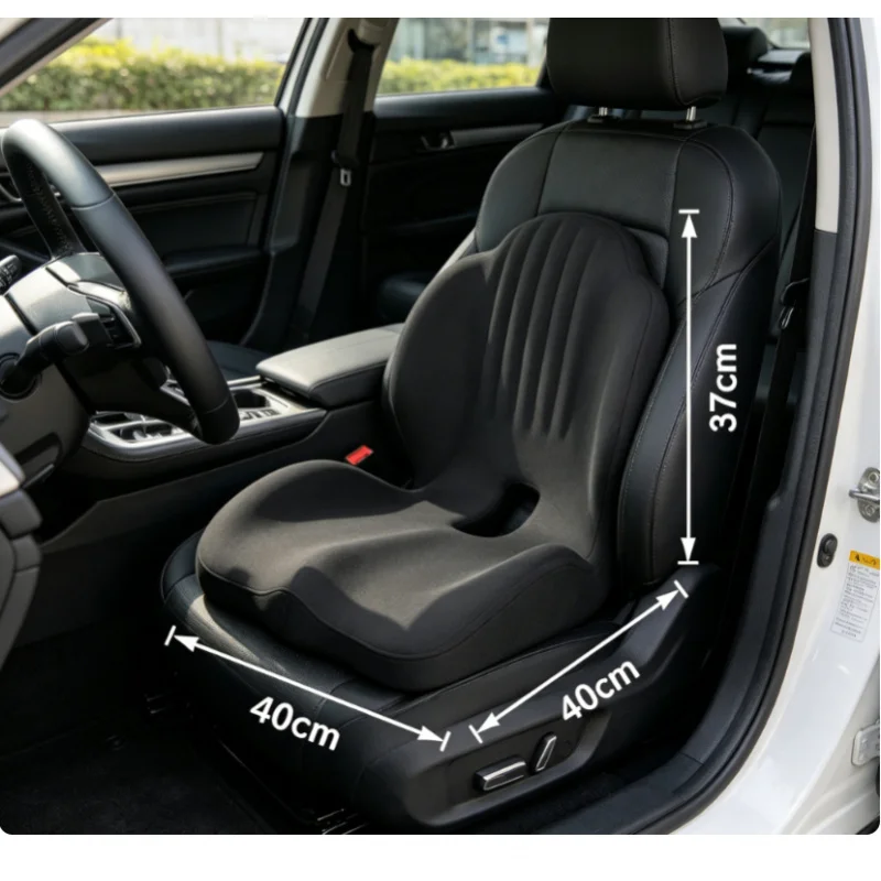Ergonomisches Memory-Schaum-Sitzkissen mit Lendenwirbelstütze Orthopädische Rücken-, Steißbein- und Ischias-Schmerzlinderung für Bürostuhl und Auto