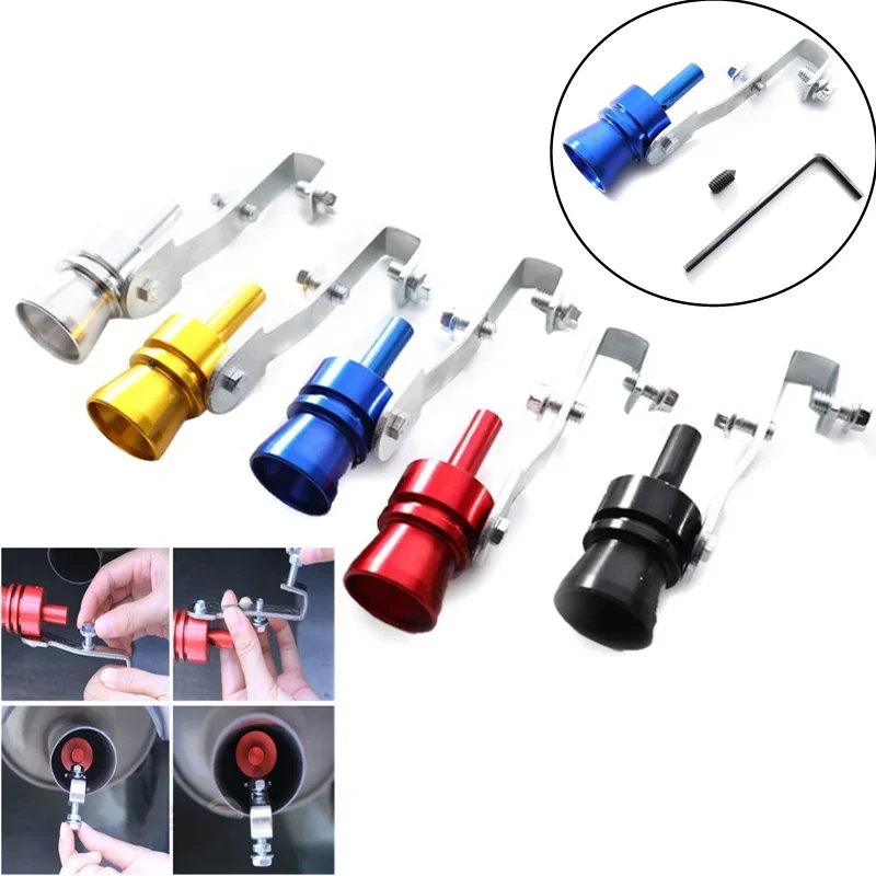 1PCS Car Refit Device Exhaust Systems Turbo Simulator Sound Muffler Tip Pipe Mini Cooper Muffler Nozzle Car Accessories
