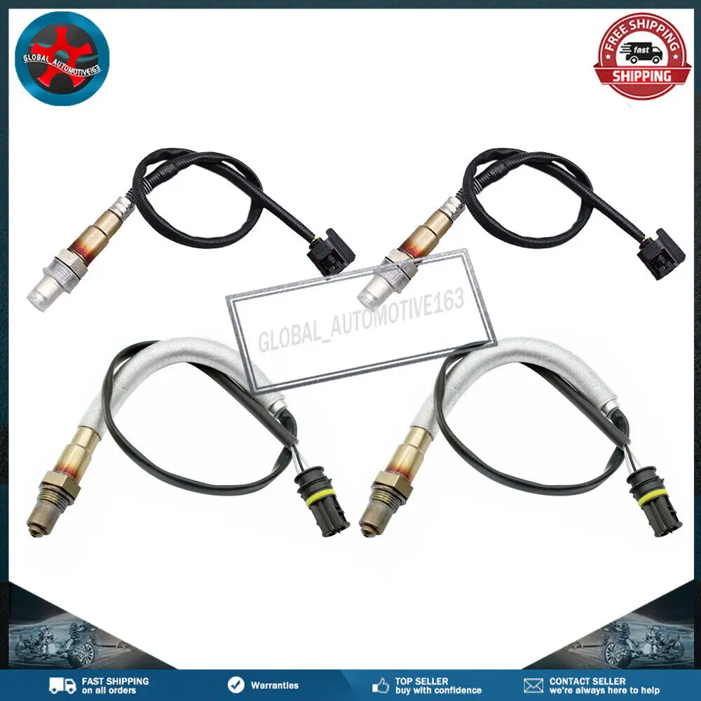 Set (4) Oxygen O2 Sensor For 2012-2016 BMW M5 4.4L Upstream & Downstream